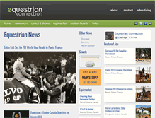 Tablet Screenshot of equestrianconnection.com